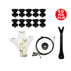 VW Golf 6 2009-2012 5k4839730J- 5k4839756J  Sağ Arka Cam Kriko Tamir Seti