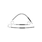 Audi A3 S3 2012-2015 8V4837461-462 Sol ve Sağ Ön Cam Kriko Teli 2 Adet