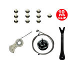 Peugeot 307  2001-2007 9224A6-9224A4  Sağ Arka Cam Tamir Seti