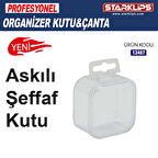 Şeffaf Kutu Askılı 6,4*6,2*3,6 5 Adet