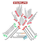 PDR Boyasız Göçük Düzeltme Çubukları 55 Parça