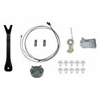 VAUXHALL Opel Meriva 2002-2010 Sol Arka Cam Kriko Tamir Seti  93362663