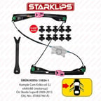 Cam Kriko Kızaklı Sol Ön Skoda SuperB 2009-2015 (3T0837461A)