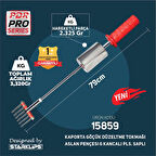 Set Pdr Kaporta Göçük Düzeltme Tokmağı Çift Yönlü Aslan Pençesi 6 Kancalı Plastik Saplı 3,320Kg 79cm