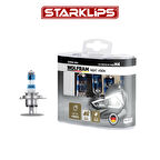 Set Ampul H4 12V 60/55W P43T %150 Güçlü %20 Beyaz Işık Wolfram