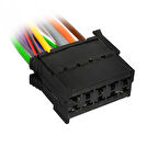 Soket 10 Kablo 10 Pinli Timer Oto Konnektörü Üniversal Erkek