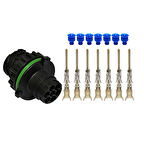 Soket 6 Kablo Stop 7 Pinli Erkek Kablosuz Demonte Kapaksız