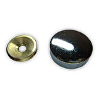 Vida Kapağı Zamak Krom Kaplı Çap:20Mm 10 Adet