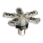 Tek Duy Ampul Yıldız LED Kırmızı 2 Adet