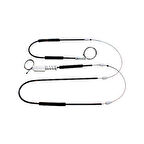 Audi A4 Cabrio 2003-2009 8h0837461-62 Sol ve Sağ Cam Kriko Teli 2 Adet