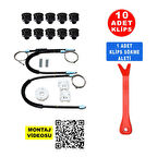 VW Golf 4 Bora 1998-2005 1J4837462-61 Sol ve Sağ Ön Cam Kriko Tamir Seti