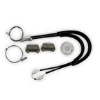 Jaguar X Type 2001-2009 0130821946 Sol Ön Cam Kriko Tamir Seti