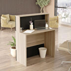 Robin Home Verona Ofis Karşılama Bankosu Meşe-Siyah 