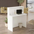 Robin Home Verona Ofis Karşılama Bankosu Sekreter Masası Beyaz 