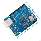 Arduino Ethernet Shield Wiznet W5500 3.3V SPI TCP/IP UDP Network Ağ Lan Haberleşme İnternet Iot Kont