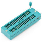 40 Pin Zif Soket Mandallı Kolay Entegre Montaj Aparatı Geliştirme Kartı Altın Kaplama 2.54mm DIP ZIF