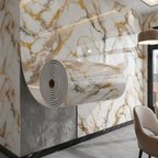 60cm x 3 Metre Tek Parça Yapışkanlı Rulo Aeno Mix Duvar Paneli Kağıdı Silinebilir Salon Ofis TX-121