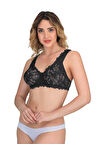 Siyah Mı Emay 178 B Balenli Dantelli Sütyen