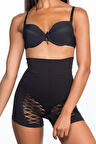 Siyah Mı Emay 2064 Popo Açık Fantezi Boxer Korse