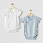 Ac25643 Cuddly Bunny Bear 2'li Zıbın Body Ekru Mavi