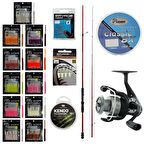 YekOutdoor FireWorm LRF Seti Okuma Red Spin 7'0'' 2.12 cm 1-12 gr 2 Parça&Okuma Revenger RV-25 FD Olta Makinesi