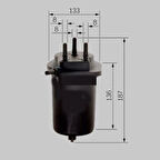 Renault-Maıs-Orjınal 7701063613 Yakıt Filtresi Mazot Renault Megane II 03>. Megane II 06>11. Scenıc Iı. Grand Scenıc II 1.5 Dcı