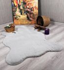Tavşan Tüyü Dekoratif Ultra Yumuşak Post Peluş Kaymaz Halı