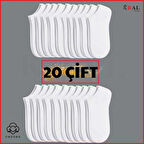  Kadın - Erkek (20 ÇİFT ) Düz Desen Ekonomik Bilek Boy Patik Çorap