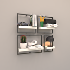 MİLANO RAF SETİ - MODEL 3 BEYAZ ( PARLAK )