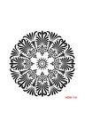 Mandala Stencil (şablon) 25x25 Cm