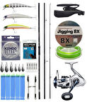YekOutdoor Yüksek Performans Okuma Ceymar Surf 4,30 m 100-250 gr 3 Parça Surf Kamışı&Shimano Makina Saragosa 8000 SW A HG