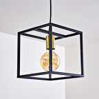 RİOLİGHT MODERN KÜP METAL SARKIT AVİZE 25CM X 25CM