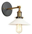 RİOLİGHT RETRO TEKLİ METAL DUVAR APLİK ŞAPKA ÇAPI: 22CM