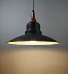 RİOLİGHT RETRO BAKIR ASKILI TEKLİ METAL SARKIT AVİZE ŞAPKA ÇAPI: 30CM