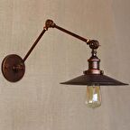 RİOLİGHT RETRO BAKIR ÜÇ MAFSALLI HAREKETLİ BAŞLIK METAL APLİK ŞAPKA ÇAPI:22CM