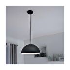 RİOLİGHT MODERN SİYAH İÇİ BEYAZ TEKLİ METAL SARKIT AVİZE ÇAP:30CM