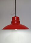 RİOLİGHT RETRO,RUSTİK,MODERN KIRMIZI İÇİ BEYAZ MUTAFA,ODA,CAFE İÇİN METAL SARKIT AVİZE ÇAP:30CM 