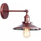 RİOLİGHT RETRO,RUSTİK FIRÇALI BAKIR BOYA HAREKETLİ BAŞLIK DUVAR APLİK ŞAPKA ÇAPI:23CM