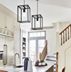 RİOLİGHT,RUSTİK,VİNTAGE,RETRO SİYAH ODALAR İÇİN 1XE27 KÜP TEKLİMETAL SARKIT AVİZE 1 ADET FİYATIDIR