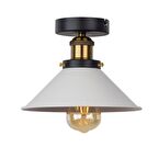 RIOLIGHT RUSTİK METAL BEYAZ PLOFONYER AVİZE ÇAP: 23CM