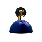 RİOLİGHT VİNTAGE,RETRO1,RUSTİK1 MAVİ 1XE27 ESKİTME1 DUYLU MASALLI TEKLİ DUVAR APLİK ŞAPKA ÇAP:23CM