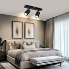 RİOLİGHT MODERN SİYAH MUTFAK,SALON,GİYİNME ODASI,CAFELER1 İÇİN GÜN İŞİĞI METAL 2Lİ SPOT(AMPUL DAHİL)