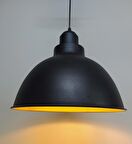 RİOLİGHT RETRO SİYAH İÇİ SARI SİYAH ASKILI TEKLİ METAL SARKIT 