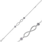 925 Ayar Gümüş Sonsuzluk Bileklik