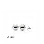 925 Ayar Gümüş Top Küpe - 4 mm