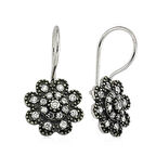 925 Ayar Gümüş Sallantılı Çiçek Küpe