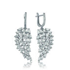 925 Ayar Gümüş Melek Kanadı Küpe