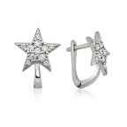 925 Ayar Gümüş Yıldız Küpe