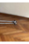 316 L Cerrahi Çelik Dudak Kıkırdak Helix Tragus Piercingi Haç Detaylı Piercing