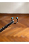 316 Cerrahi Çelik Turkuaz Taşlı Dudak Kıkırdak Septum Helix Tragus Piercingi